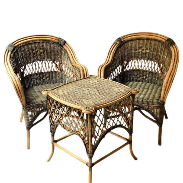 Cane & Rattan Furniture Coffee Set -Carlos