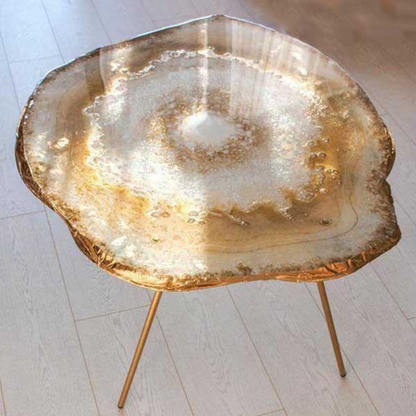 Epoxy Resin Furniture - Agate Table - Croptic