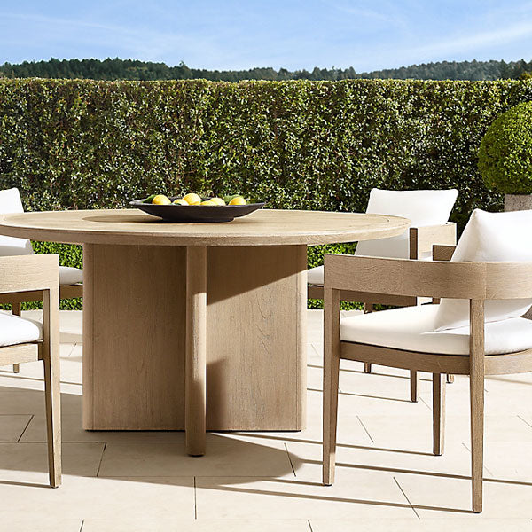 Outdoor Wood - Dining Set - Oak