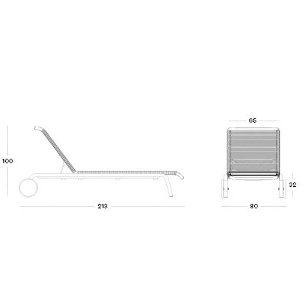  Outdoor Braided & Rope Sunlounger - Oscar