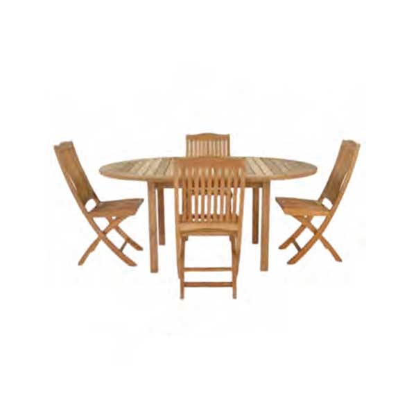 Outdoor Wood - Dining Set - Cross