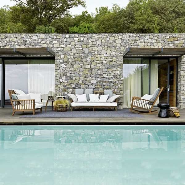 Outdoor Wood - Sofa Set - Navone