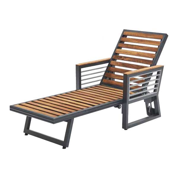 Outdoor Wood & Aluminum - Sun Lounger - Artemis